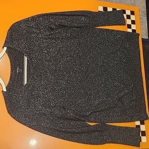 APT. 9 Sweater, Black w/silver metalic sparkles, Size Large